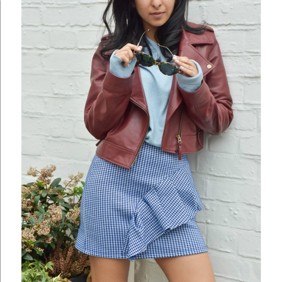 Topshop Dresses & Skirts - NWT Topshop gingham Ruffle skirt
